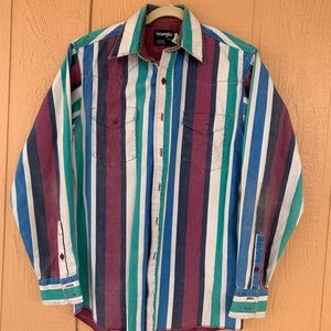 vintage WRANGLER long sleeve button up